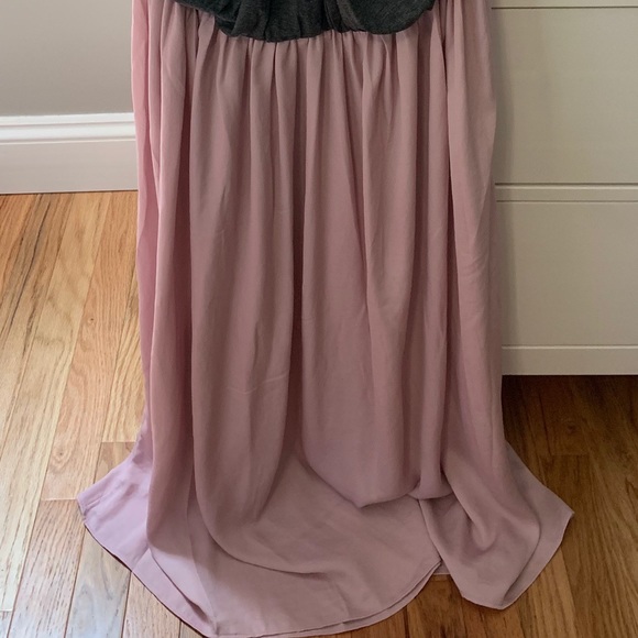 Loft L mixed media midi dress - Picture 3 of 5